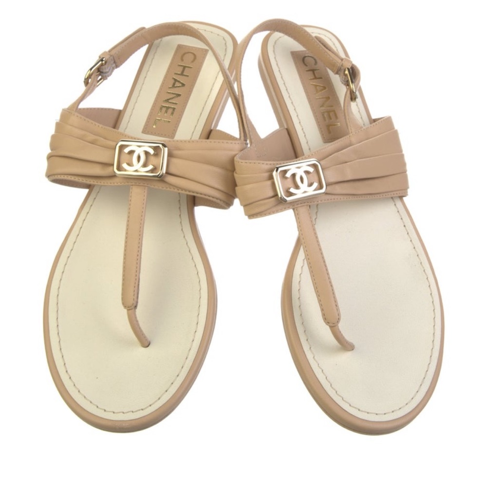 2023 Interlocking CC Logo Slingback Sandals